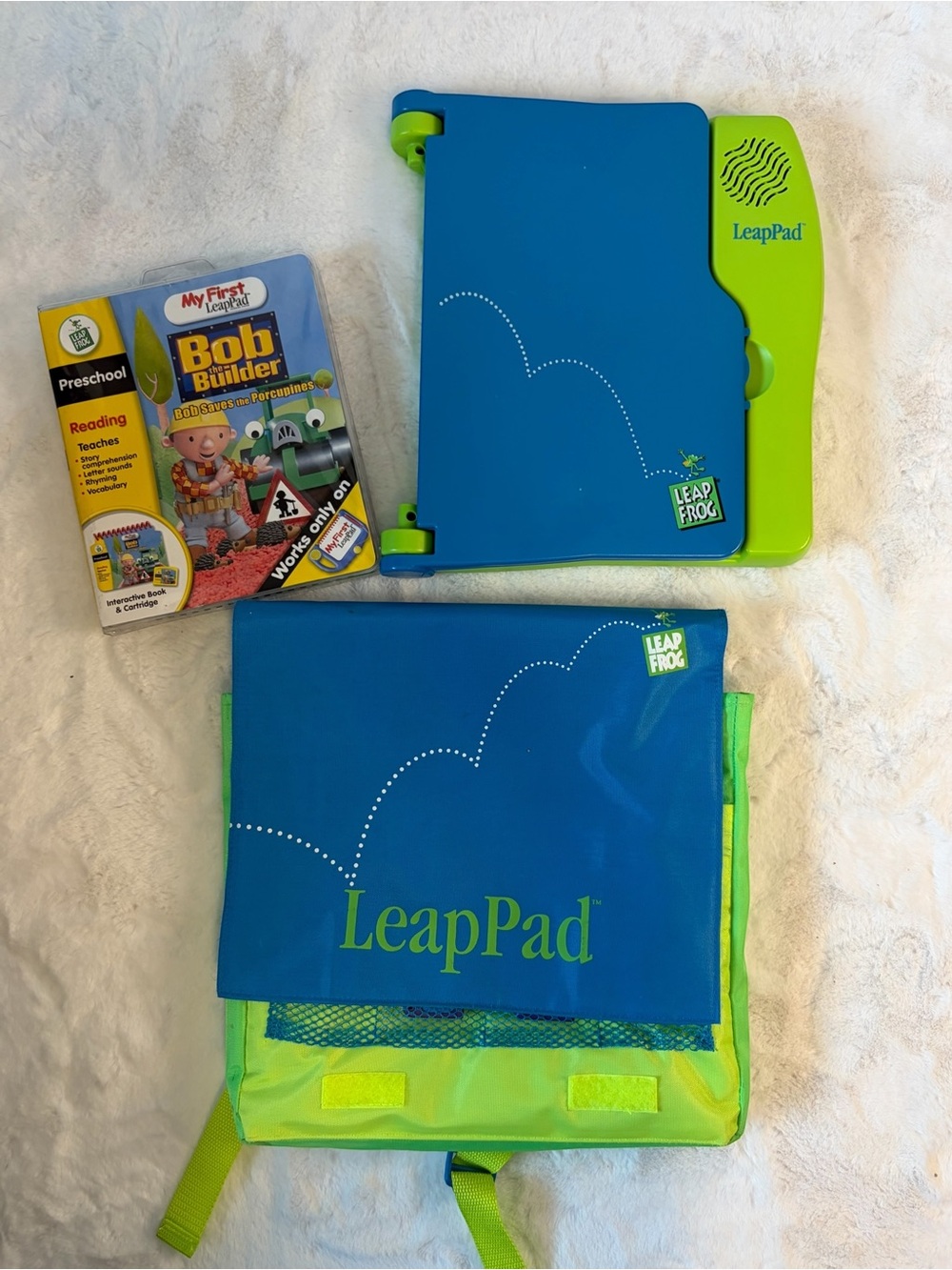 LeapFrog LeapPad Learning System Bundle Games Carry Case Stylus